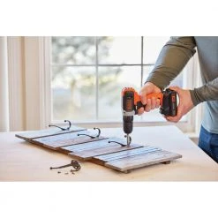 Black & Decker BCD702C1 20V MAX Brushed Lithium-Ion 3/8 In. Cordless Drill Driver Kit (1.5 Ah) -BLACK+DECKER Sales bdknbcd702c1 d