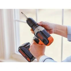 Black & Decker BCD702C1 20V MAX Brushed Lithium-Ion 3/8 In. Cordless Drill Driver Kit (1.5 Ah) -BLACK+DECKER Sales bdknbcd702c1 j