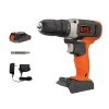 Black & Decker BCD702C1 20V MAX Brushed Lithium-Ion 3/8 In. Cordless Drill Driver Kit (1.5 Ah) -BLACK+DECKER Sales bdknbcd702c1 l