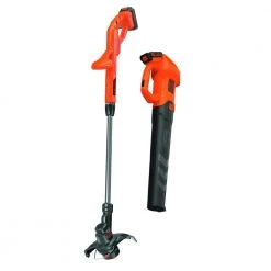 Black & Decker BCK279D2 20V MAX Brushed Lithium-Ion Cordless Axial Leaf Blower And String Trimmer/ Edger Combo Kit With (2) 1.5 Ah Batteries