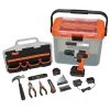 Black & Decker BCKSB29C1 20V MAX Lithium-Ion Cordless Drill With 28-Piece Home Project Kit In Translucent Tool Box (1.5 Ah) -BLACK+DECKER Sales bdknbcksb29c1