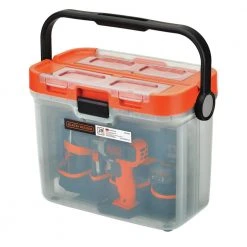 Black & Decker BCKSB29C1 20V MAX Lithium-Ion Cordless Drill With 28-Piece Home Project Kit In Translucent Tool Box (1.5 Ah) -BLACK+DECKER Sales bdknbcksb29c1 b