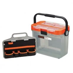 Black & Decker BCKSB29C1 20V MAX Lithium-Ion Cordless Drill With 28-Piece Home Project Kit In Translucent Tool Box (1.5 Ah) -BLACK+DECKER Sales bdknbcksb29c1 f