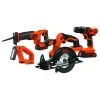 Black & Decker BD4KITCDCRL 20V MAX 1.5 Ah Cordless Lithium-Ion 4-Tool Combo Kit -BLACK+DECKER Sales bdknbd4kitcdcrl