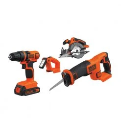 Black & Decker BD4KITCDCRL 20V MAX 1.5 Ah Cordless Lithium-Ion 4-Tool Combo Kit -BLACK+DECKER Sales bdknbd4kitcdcrl a