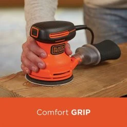 Black & Decker BDERO100 120V 2 Amp Brushed 5 In. Corded Random Orbit Sander -BLACK+DECKER Sales bdknbdero100 f