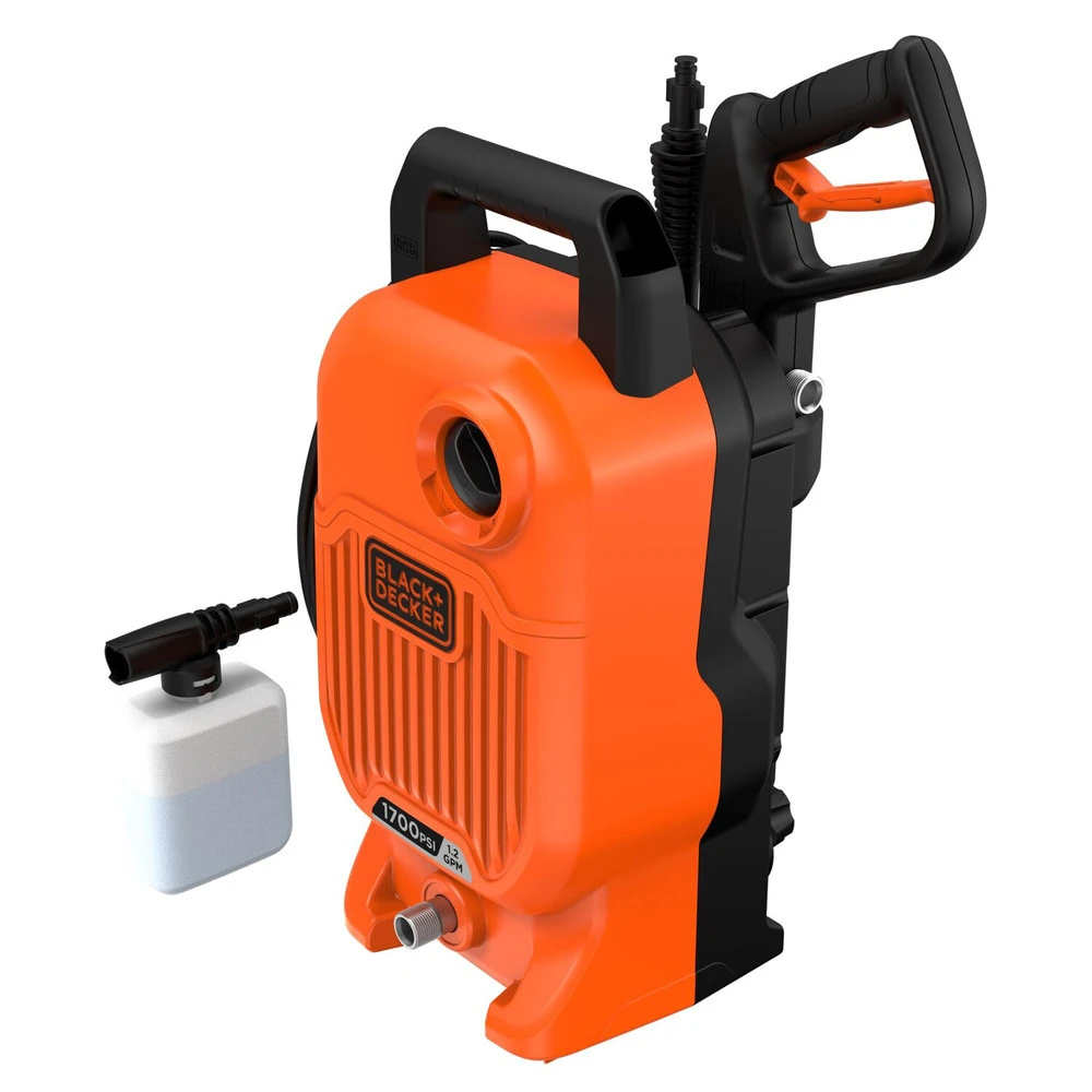 Black & Decker BEPW1700 1700 max PSI 1.2 GPM Corded Cold Water Pressure Washer Black & Decker BEPW1700 1700 Max PSI 1.2 GPM Corded Cold Water Pressure Washer -BLACK+DECKER Sales bdknbepw1700 b