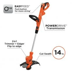 Black & Decker BESTE620 POWERCOMMAND 120V 6.5 Amp Brushed 14 In. Corded String Trimmer/Edger With EASYFEED 6 Black & Decker BESTE620 POWERCOMMAND 120V 6.5 Amp Brushed 14 In. Corded String Trimmer/Edger With EASYFEED -BLACK+DECKER Sales bdknbeste620 o