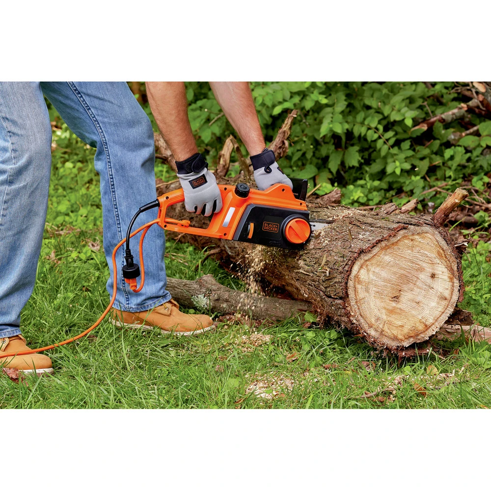 Black & Decker CS1216 120V 12 Amp Brushed 16 in. Corded Chainsaw Black & Decker CS1216 120V 12 Amp Brushed 16 In. Corded Chainsaw -BLACK+DECKER Sales bdkncs1216 e