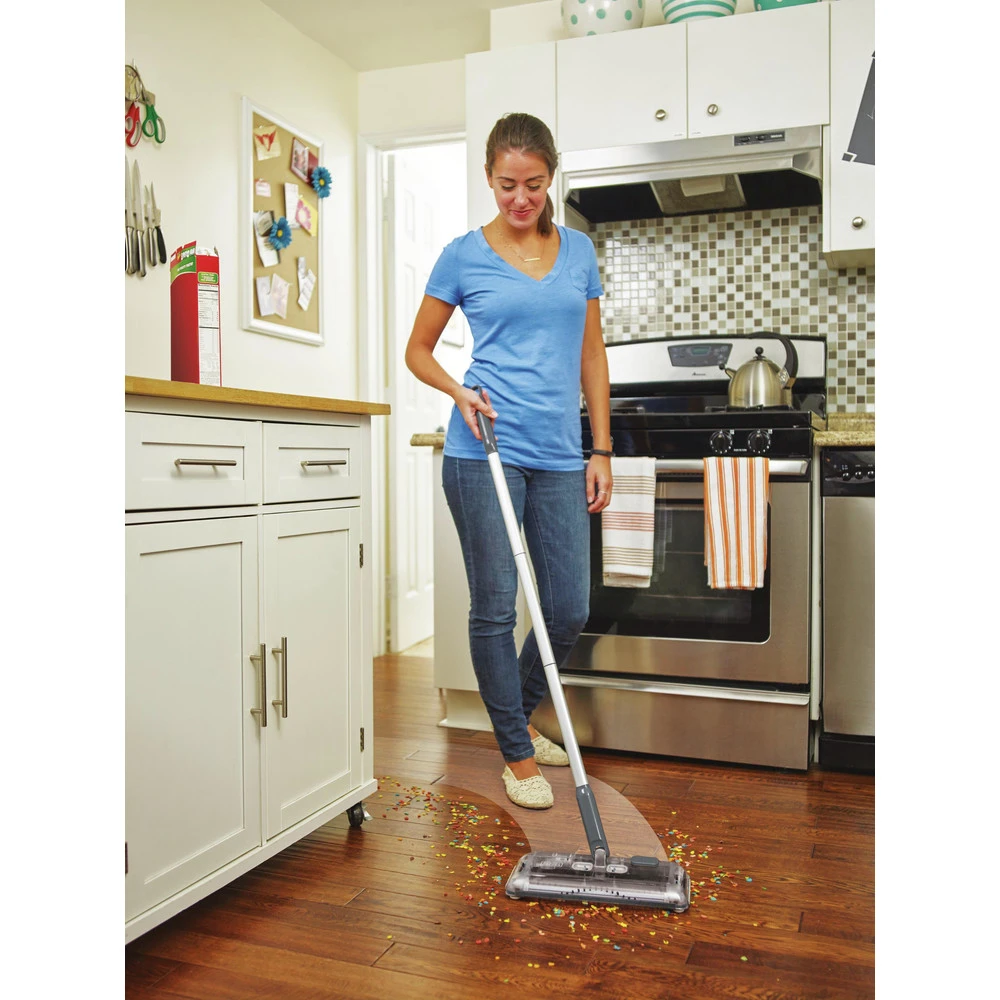 Black & Decker HFS215J01 7.2V Lithium-Ion 100-Minute Powered Cordless Floor Sweeper - Charcoal Grey Black & Decker HFS215J01 7.2V Lithium-Ion 100-Minute Powered Cordless Floor Sweeper - Charcoal Grey -BLACK+DECKER Sales bdknhfs215j01 h