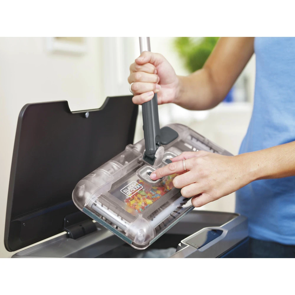 Black & Decker HFS215J01 7.2V Lithium-Ion 100-Minute Powered Cordless Floor Sweeper - Charcoal Grey Black & Decker HFS215J01 7.2V Lithium-Ion 100-Minute Powered Cordless Floor Sweeper - Charcoal Grey -BLACK+DECKER Sales bdknhfs215j01 m