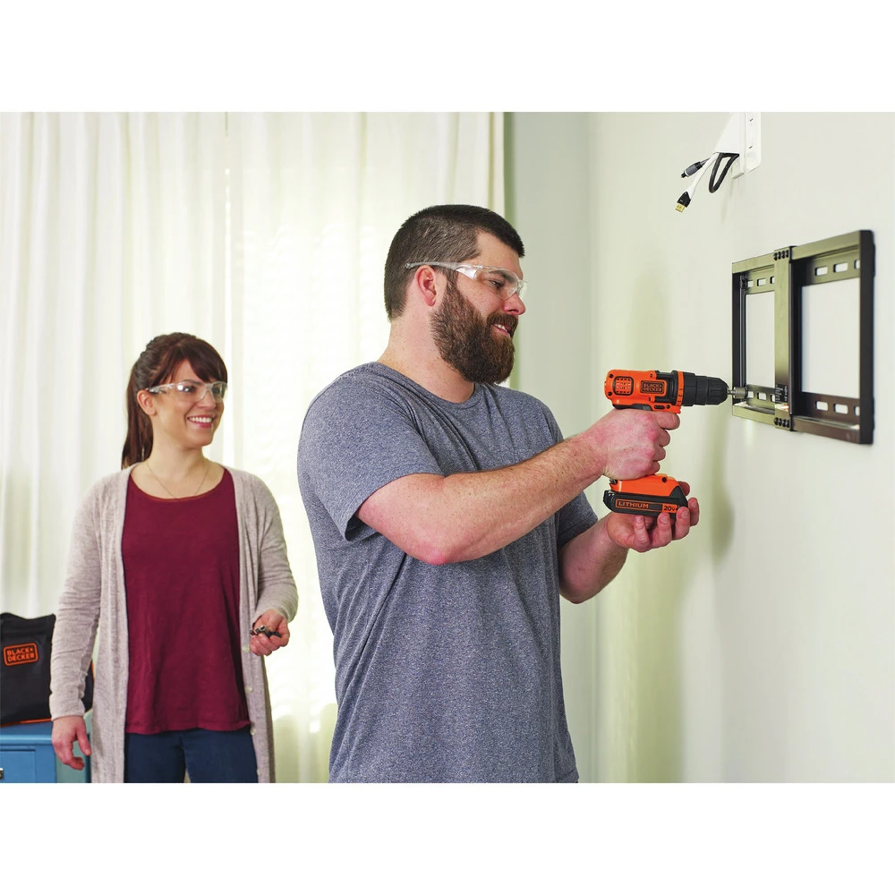 Black & Decker LDX120PK 20V MAX Lithium-Ion 3/8 in. Cordless Drill Driver Kit with 68-Piece Project Set (3 Ah) Black & Decker LDX120PK 20V MAX Lithium-Ion 3/8 In. Cordless Drill Driver Kit With 68-Piece Project Set (3 Ah) -BLACK+DECKER Sales