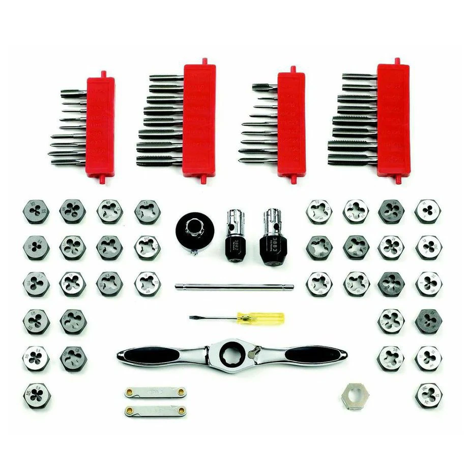 GearWrench 3887 75-Piece SAE/Metric Ratcheting Tap and Die Drive Tool Set GearWrench 3887 75-Piece SAE/Metric Ratcheting Tap And Die Drive Tool Set -BLACK+DECKER Sales kdtn3887 a