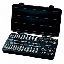 GearWrench 80550 57-Piece 3/8 In. Drive 6-Point SAE/Metric Socket Set
