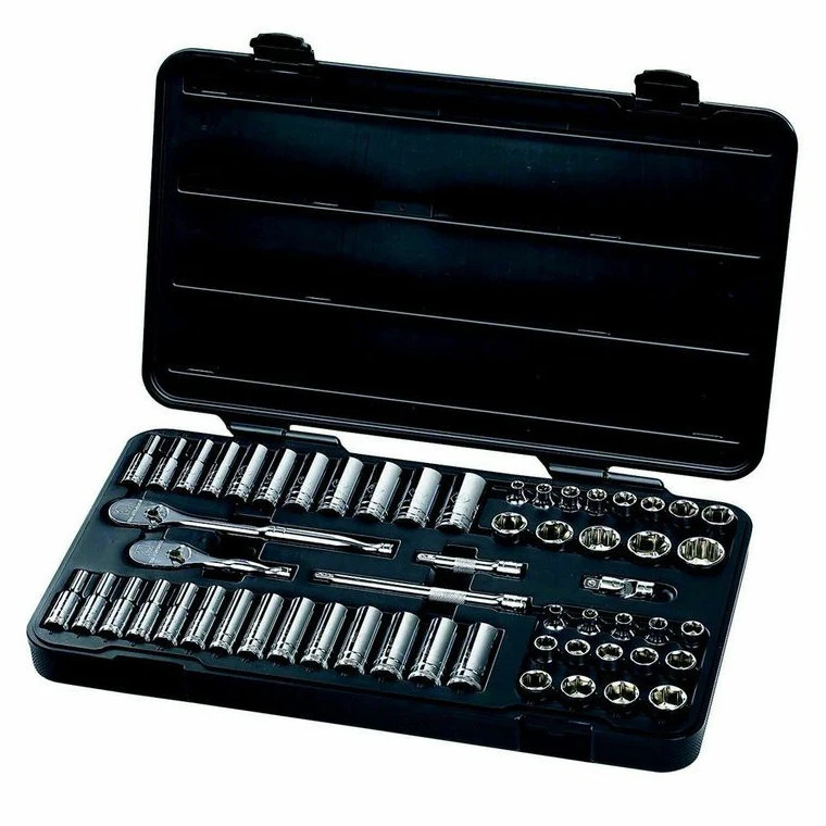 GearWrench 80550 57-Piece 3/8 in. Drive 6-Point SAE/Metric Socket Set GearWrench 80550 57-Piece 3/8 In. Drive 6-Point SAE/Metric Socket Set -BLACK+DECKER Sales kdtn80550