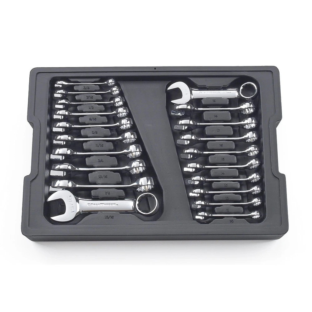 GearWrench 81903 20-Piece SAE/Metric Stubby Combination Non-Ratcheting Wrench Set 3 GearWrench 81903 20-Piece SAE/Metric Stubby Combination Non-Ratcheting Wrench Set