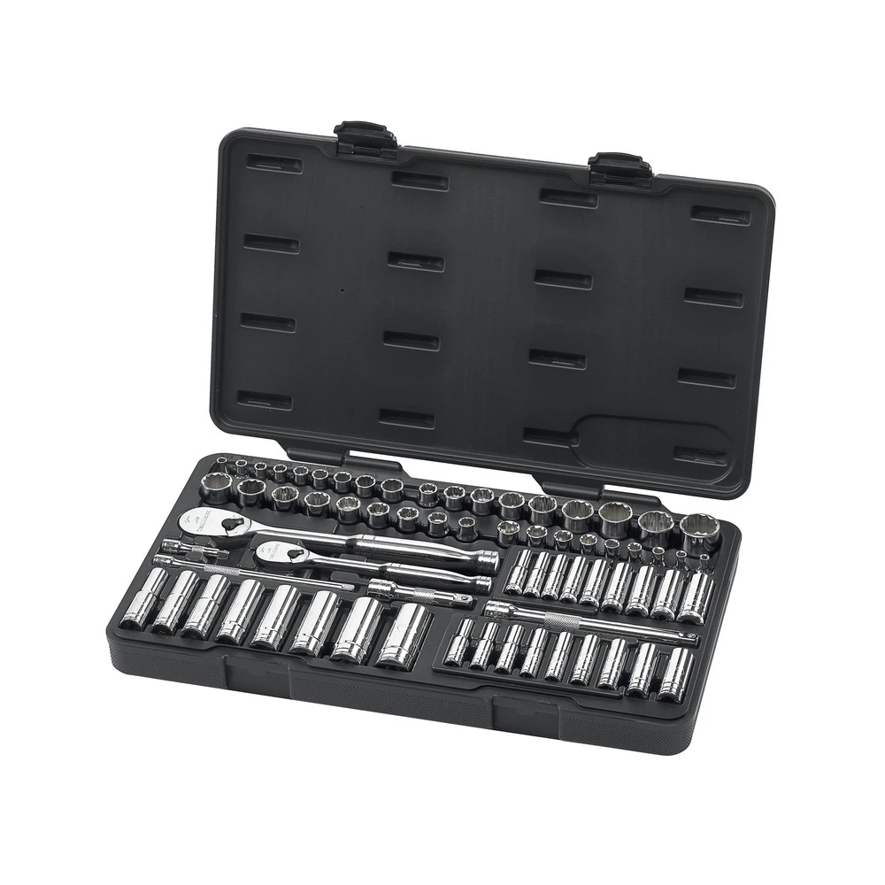 GearWrench 83000 68-Piece SAE/Metric 1/4 in. & 3/8 in. Drive 6 & 12 Point Socket and Wrench Set GearWrench 83000 68-Piece SAE/Metric 1/4 In. & 3/8 In. Drive 6 & 12 Point Socket And Wrench Set -BLACK+DECKER Sales kdtn83000
