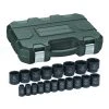 GearWrench 84932N 19-Piece SAE 1/2 In. Drive Impact Socket Set -BLACK+DECKER Sales kdtn84932n