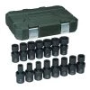 GearWrench 84939N 15-Piece 1/2 In. Drive 6-Point Metric Universal Impact Socket Set