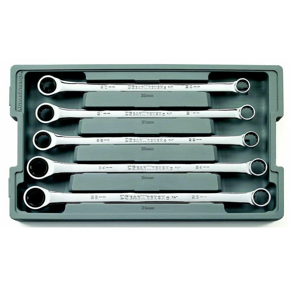 GearWrench 85987 5-Piece 12-Point Metric XL GearBox Double Box Ratcheting Wrench Set GearWrench 85987 5-Piece 12-Point Metric XL GearBox Double Box Ratcheting Wrench Set -BLACK+DECKER Sales kdtn85987