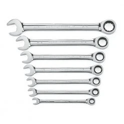 GearWrench 9317 7-Piece SAE Combination Ratcheting Wrench Set