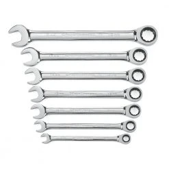 GearWrench 9417 7-Piece Standard Metric Combination Ratcheting Wrench Set