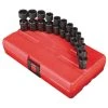 Sunex 1814 12-Piece 1/4 In. Drive Metric Universal Impact Socket Set