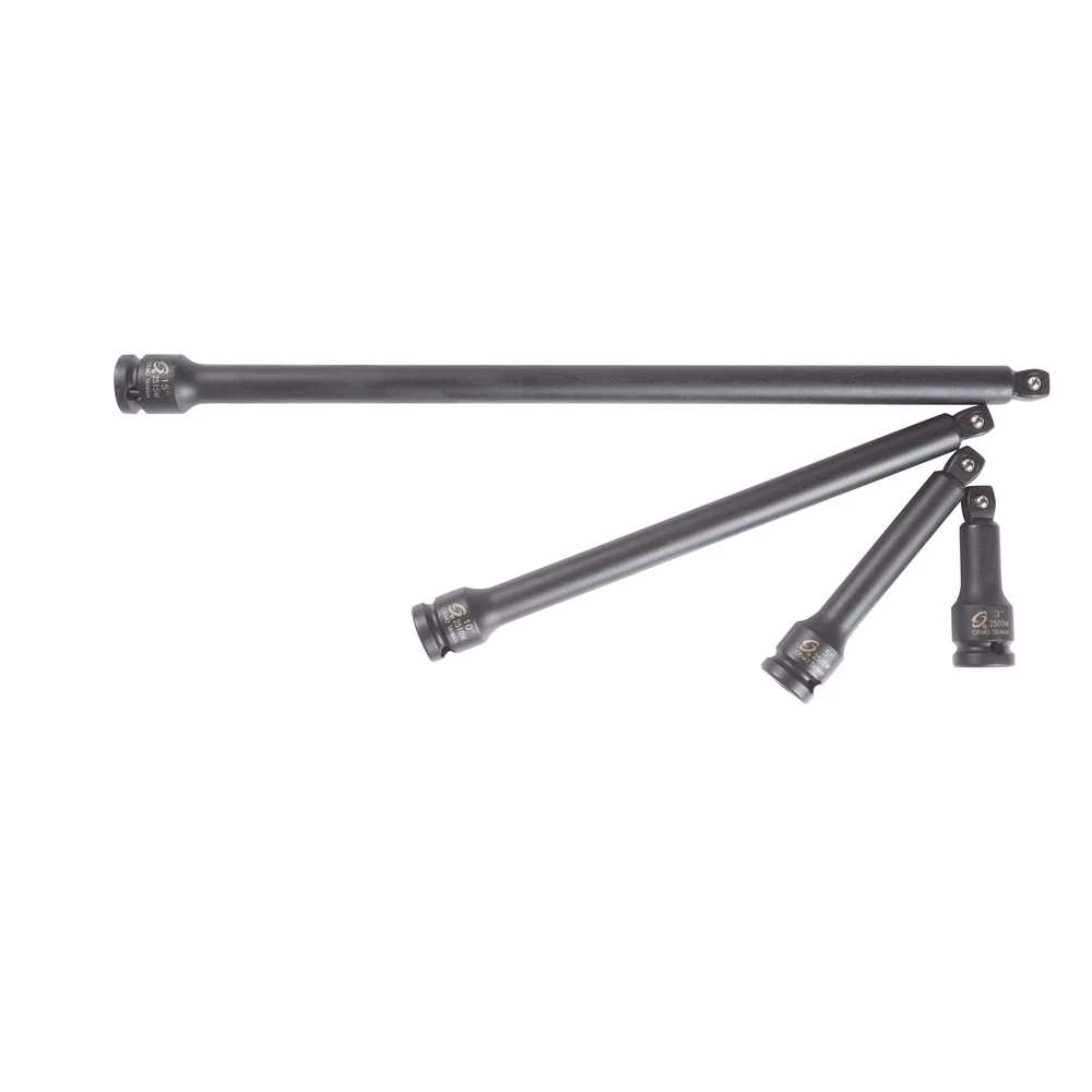 Sunex 2504 4-Piece 1/2 in. Drive Wobble Drive Impact Extension Set Sunex 2504 4-Piece 1/2 In. Drive Wobble Drive Impact Extension Set -BLACK+DECKER Sales