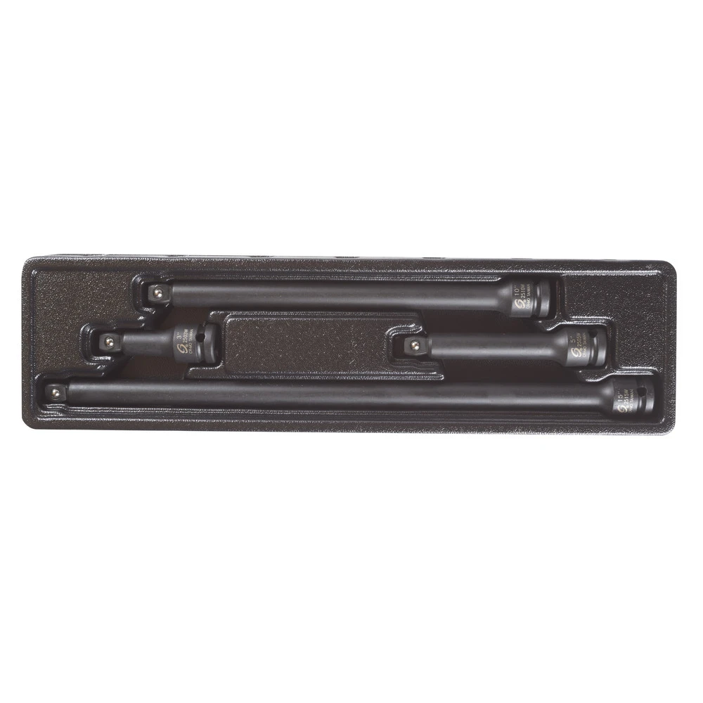 Sunex 2504 4-Piece 1/2 in. Drive Wobble Drive Impact Extension Set Sunex 2504 4-Piece 1/2 In. Drive Wobble Drive Impact Extension Set -BLACK+DECKER Sales