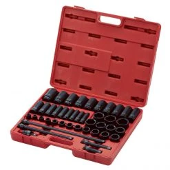 Sunex 2568 43-Piece 1/2 In. Drive SAE Master Impact Socket Set