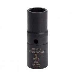 Sunex 2708 1/2 In. Drive 19mm X 21mm Metric Deep Well Thin Wall Flip Socket