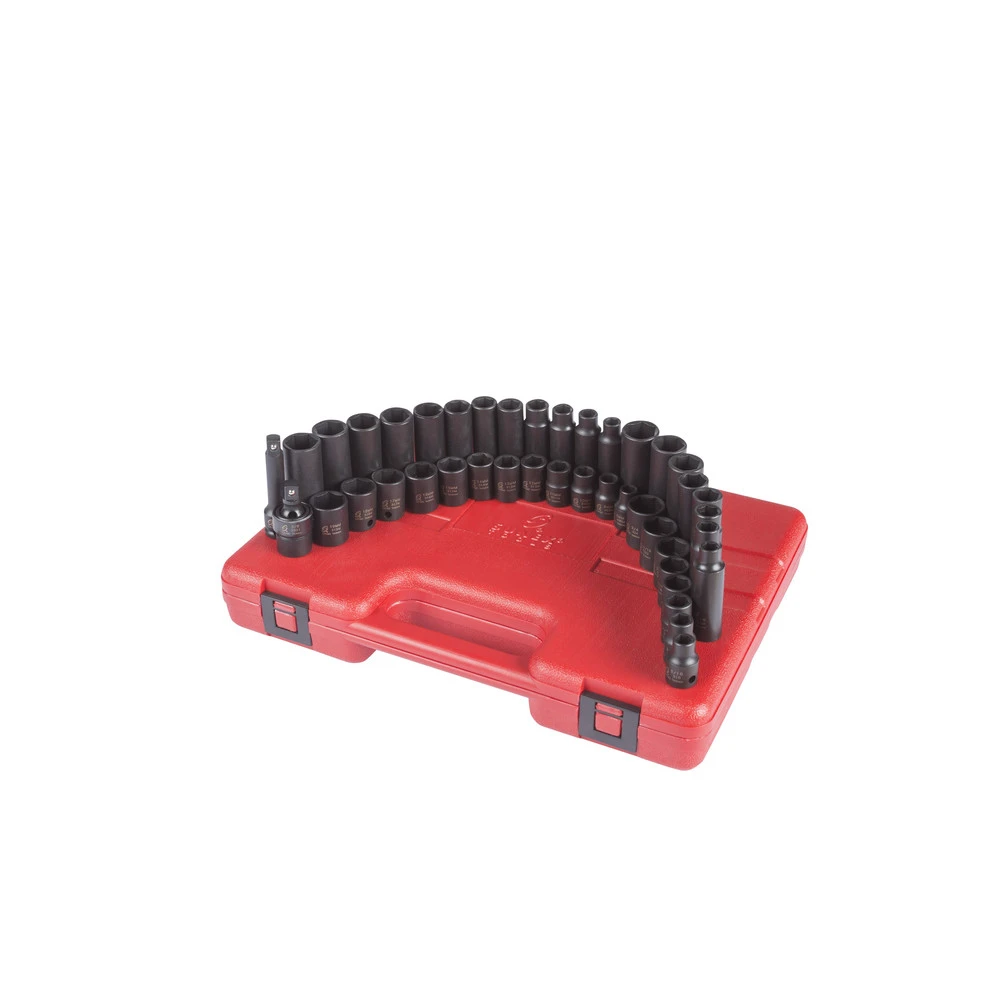 Sunex 3342 42 pc. 3/8 in. Drive SAE/Metric Std. & Deep Master Impact Socket Set Sunex 3342 42 Pc. 3/8 In. Drive SAE/Metric Std. & Deep Master Impact Socket Set -BLACK+DECKER Sales