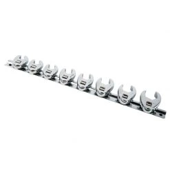 Sunex 9708 8-Piece 3/8 In. Drive SAE Fully Polished Flare Nut Crowfoot Wrench Set