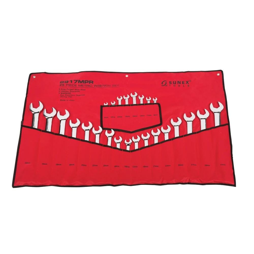 Sunex 9917MPR 25-Piece Metric Master Full Polished-Long Pattern Combination Wrench Set Sunex 9917MPR 25-Piece Metric Master Full Polished-Long Pattern Combination Wrench Set -BLACK+DECKER Sales