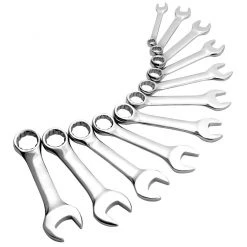 Sunex 9930 11-Piece SAE Stubby Combination Wrench Set