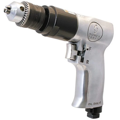 Sunex SX223 3/8 In. Reversible Air Drill With Geared Chuck -BLACK+DECKER Sales snxnsx223